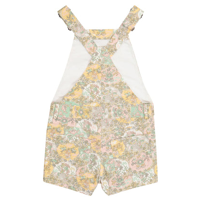 Girls Multicolor Floral Cotton Jumpsuits