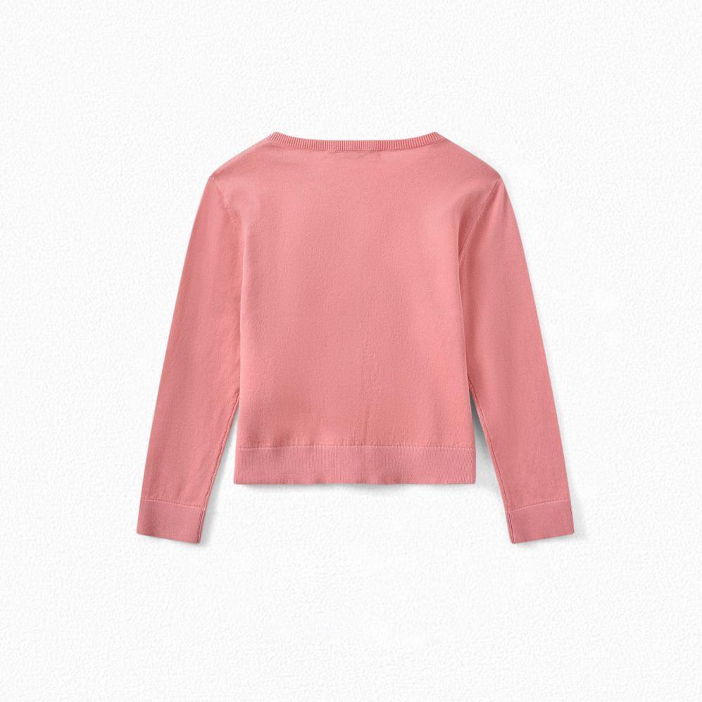 Girls Rose Camella Logo Cardigan