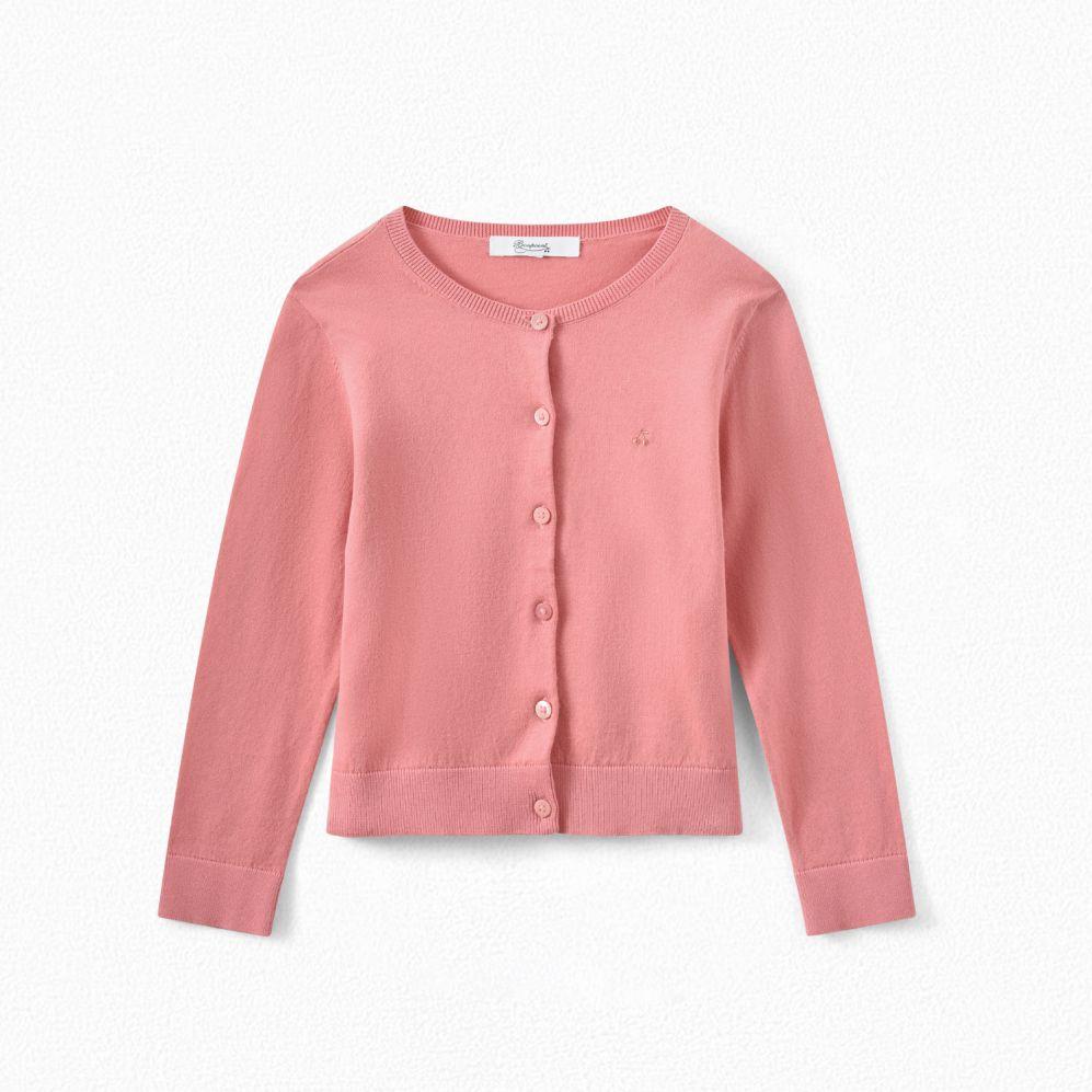 Girls Rose Camella Logo Cardigan