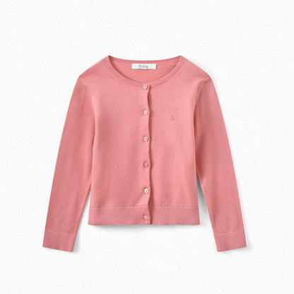 Girls Rose Camella Logo Cardigan
