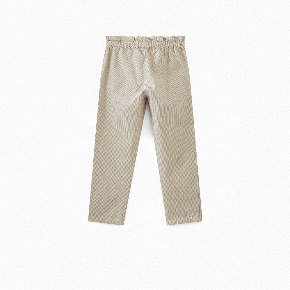 Girls Beige String Pants