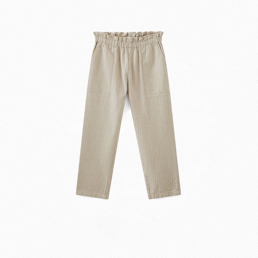 Girls Beige String Pants