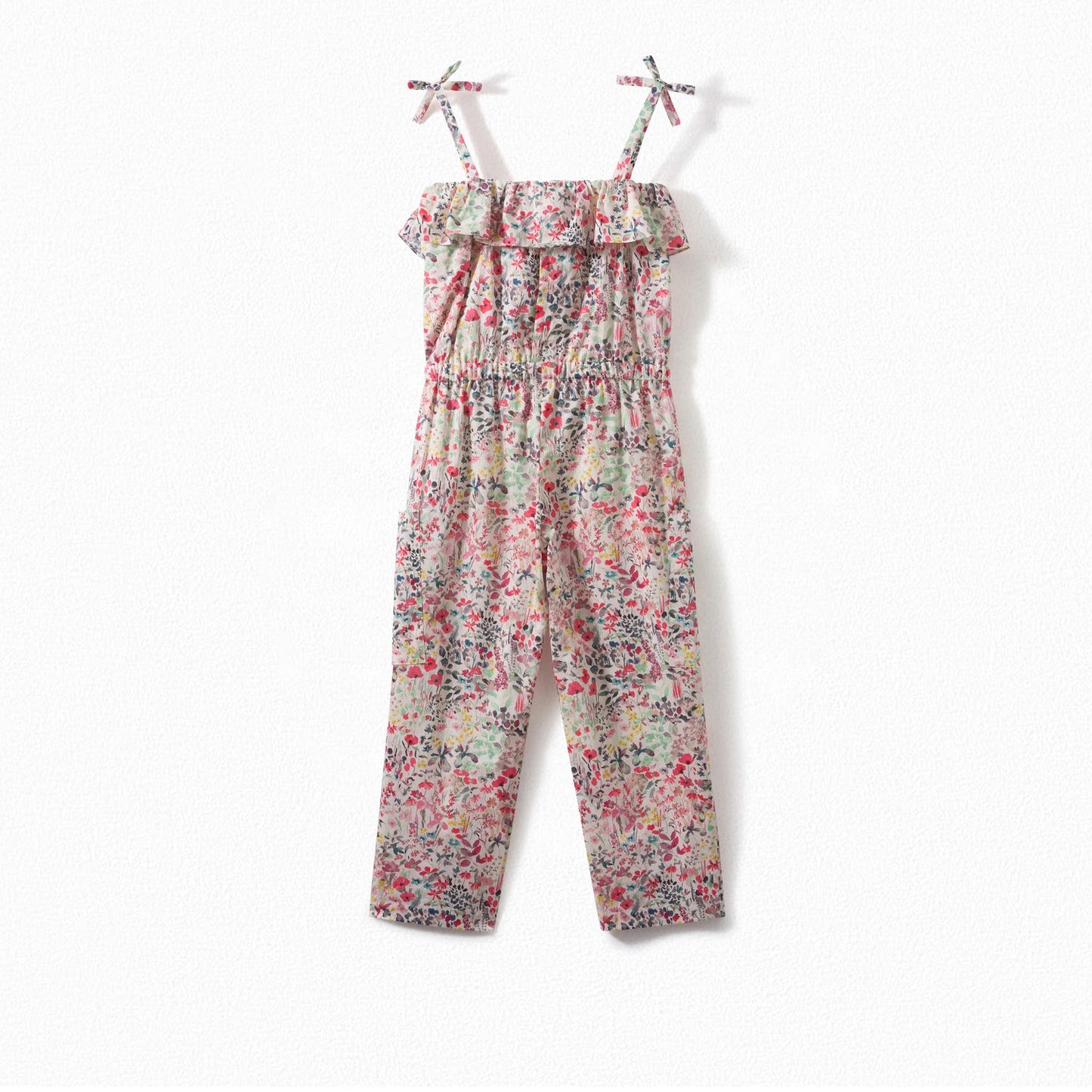 Girls Multicolor Floral Cotton Trousers
