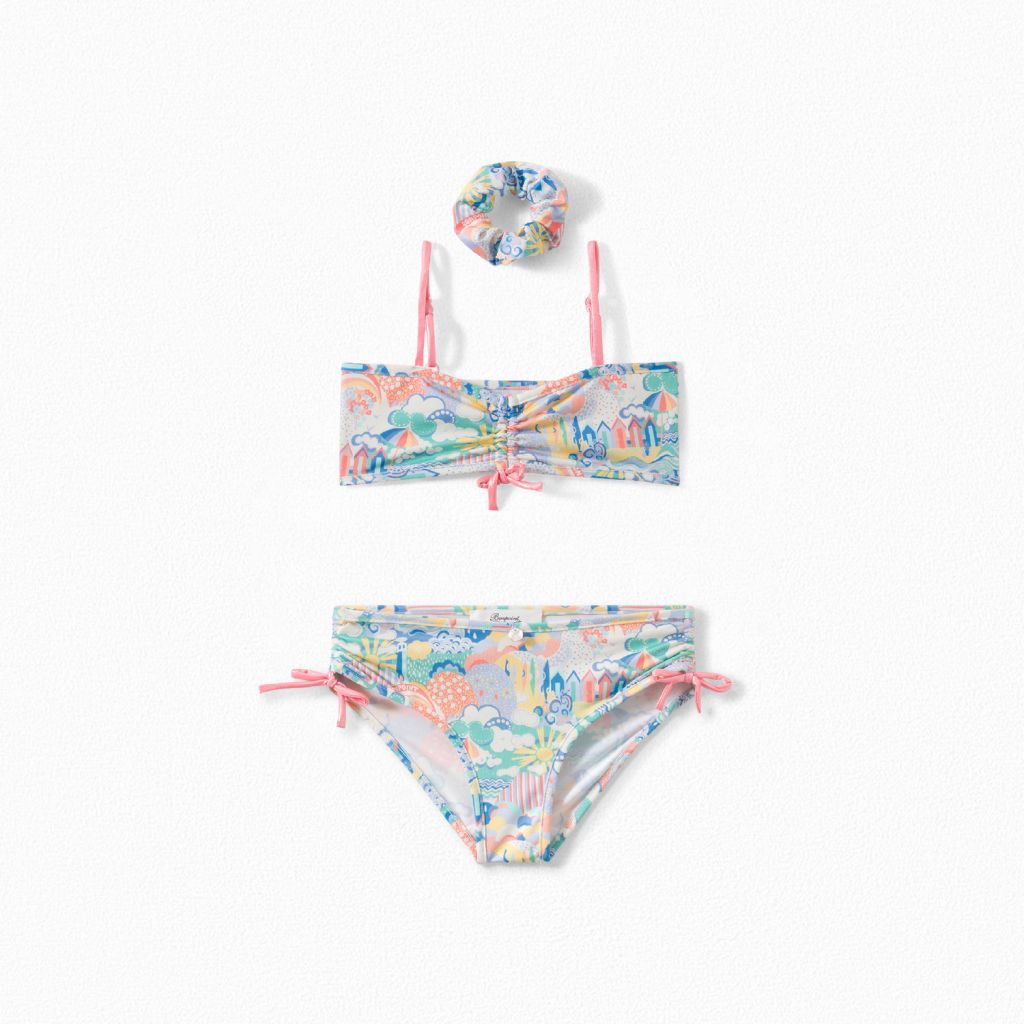 Girls Multicolor Swimsuit Set