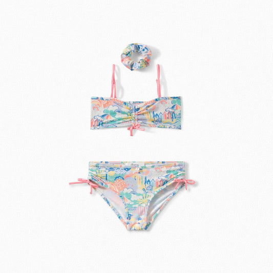 Girls Multicolor Swimsuit Set