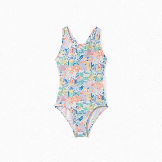 Girls Multicolor Swimsuit