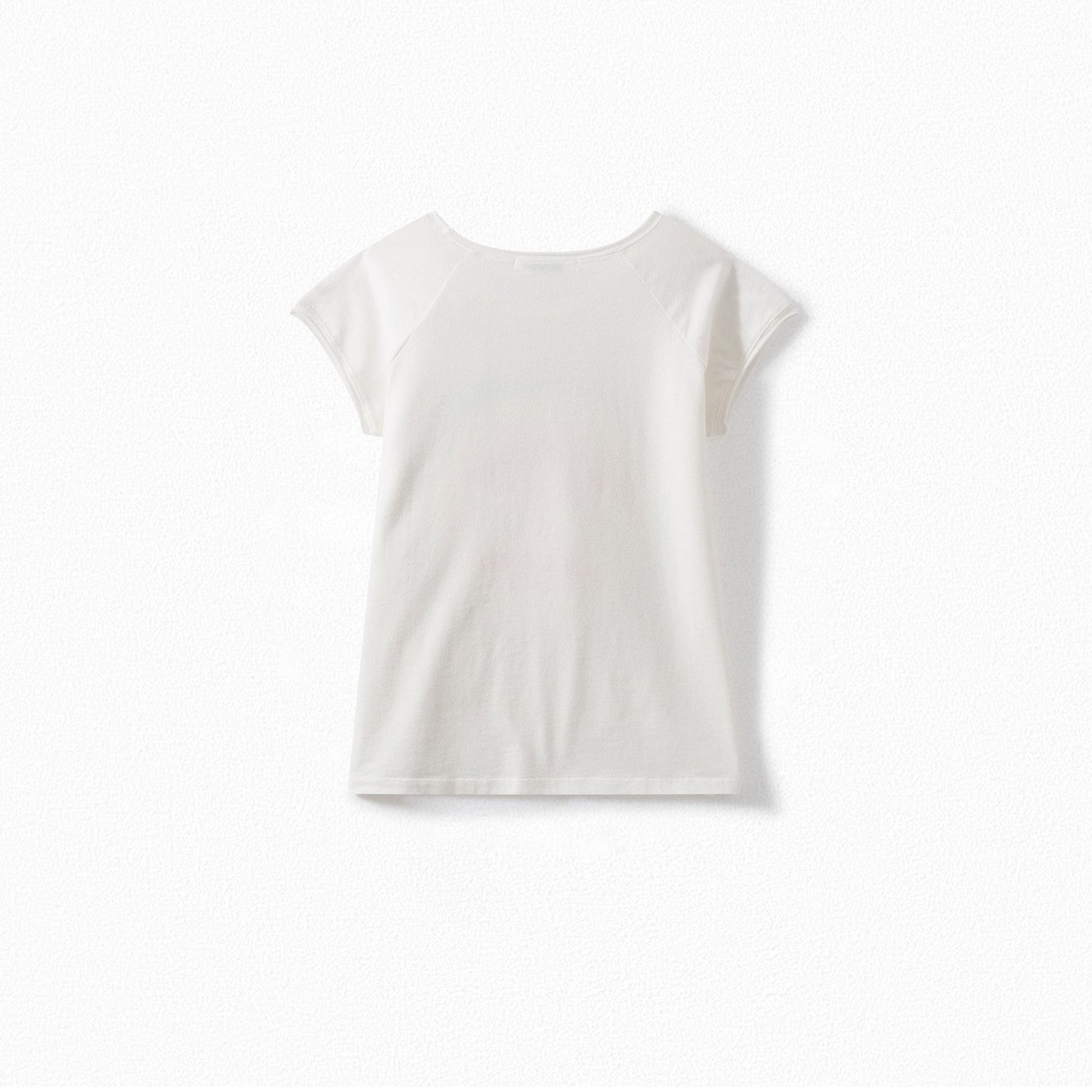 Girls White Print T-Shirt