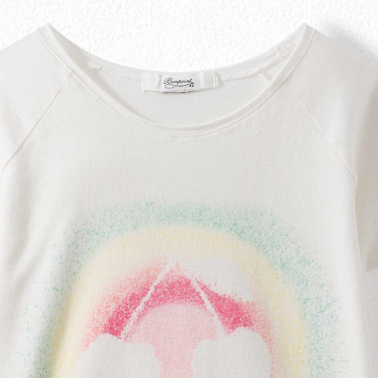 Girls White Print T-Shirt