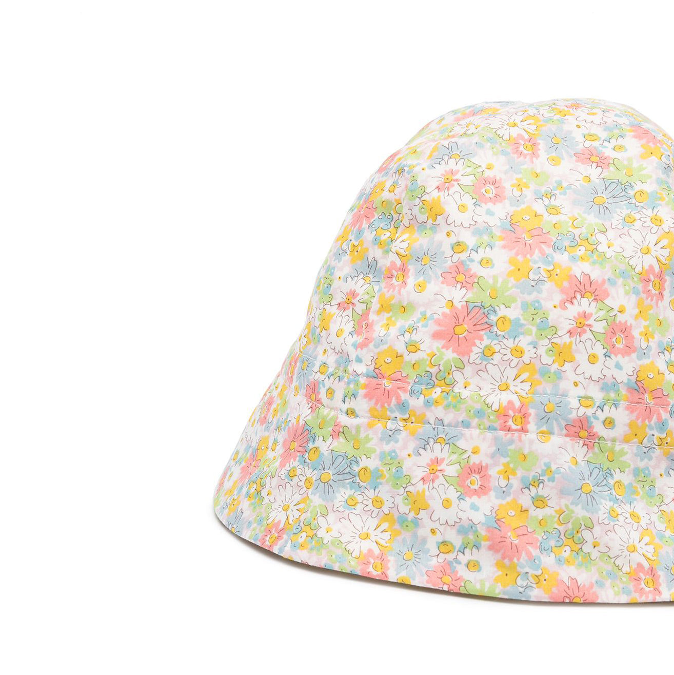 Baby Girls Pink Floral Cotton Hat