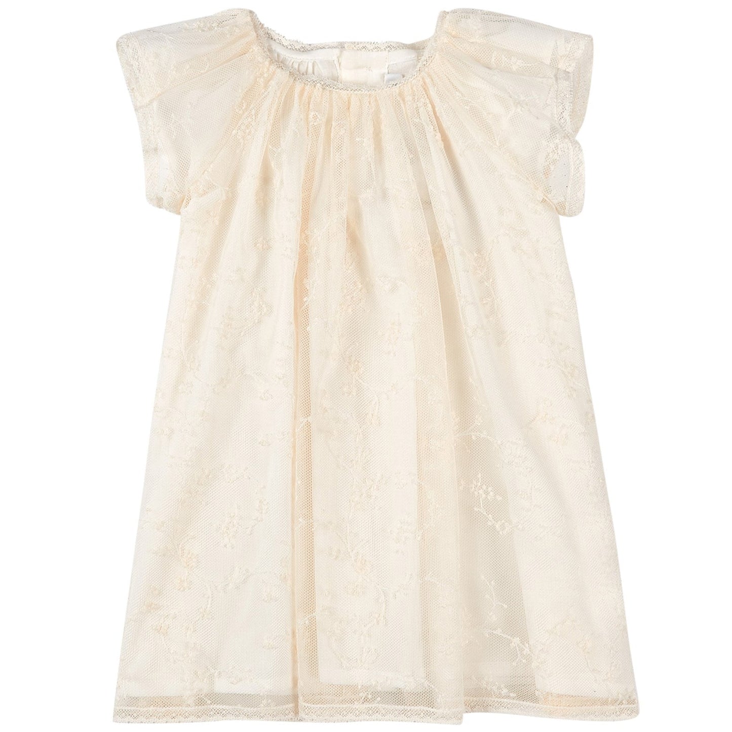 Baby Girls Ivory Embroidered Dress Set