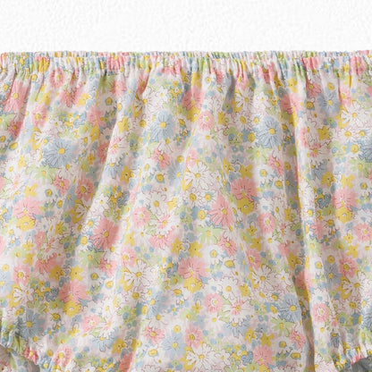 女婴多色碎花灯笼裤