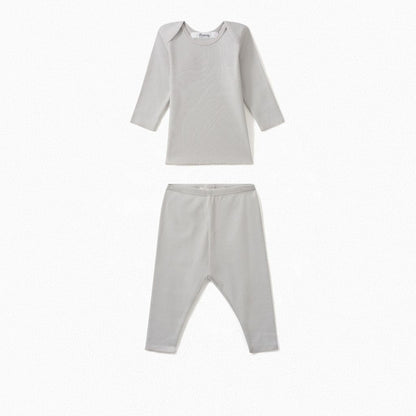 Baby Boys Grey Babysuit Set