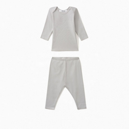Baby Boys Grey Babysuit Set
