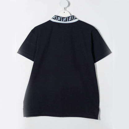 Boys Navy FF Cotton Polo Shirt