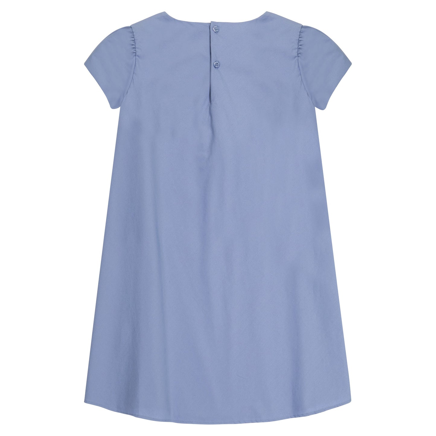 女童蓝色花朵连衣裙