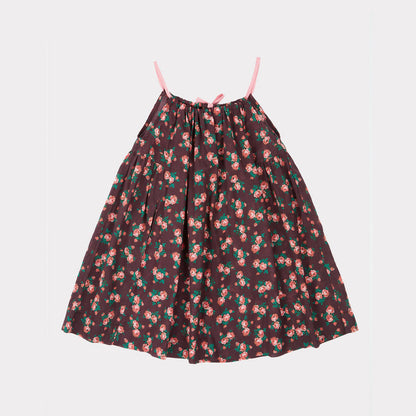 Girls Bright Floral Cotton Dress