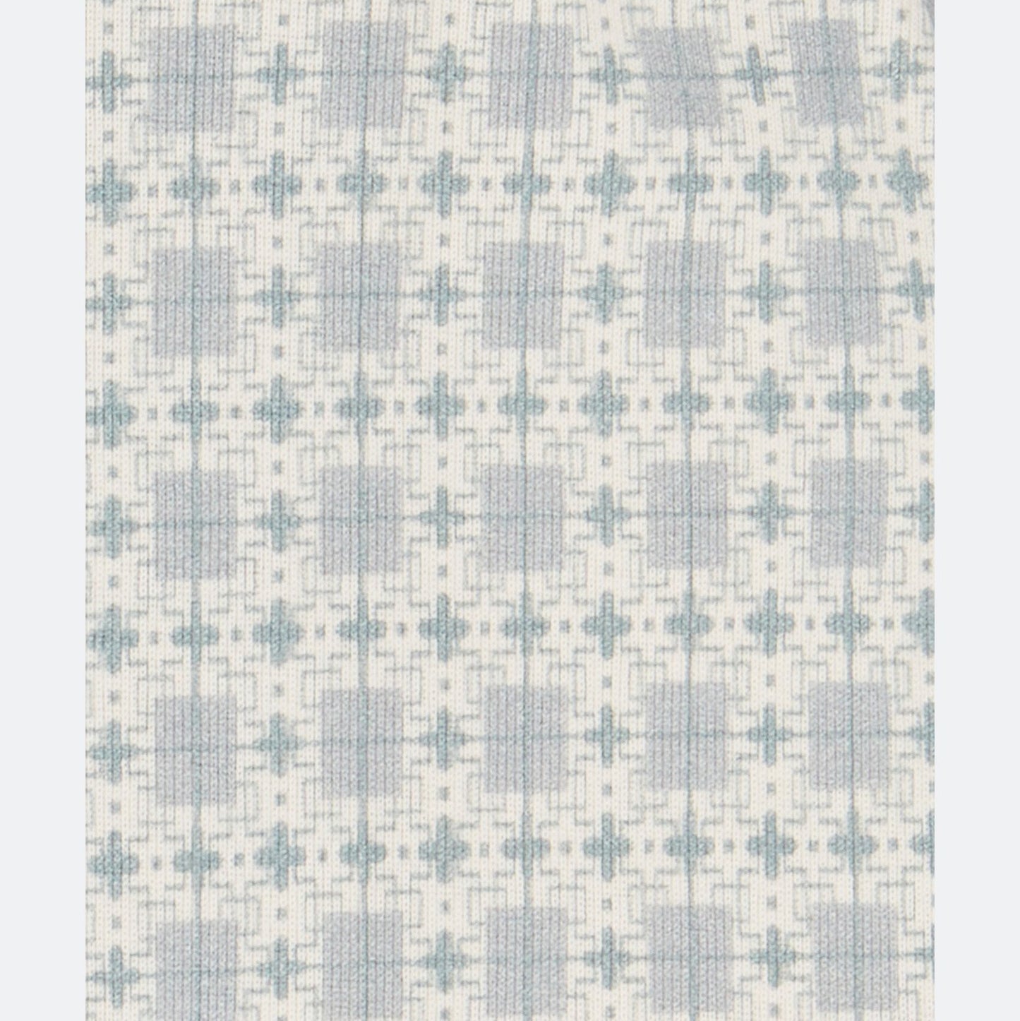 婴儿蓝色印花棉连体衣