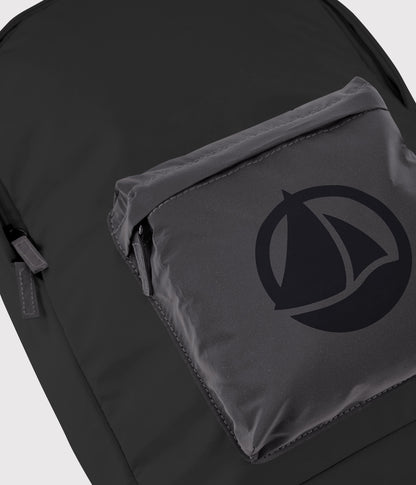 男童黑色Logo背包