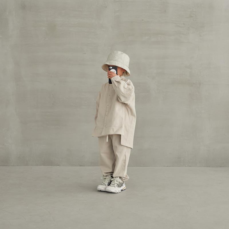 儿童白色棉衬衫