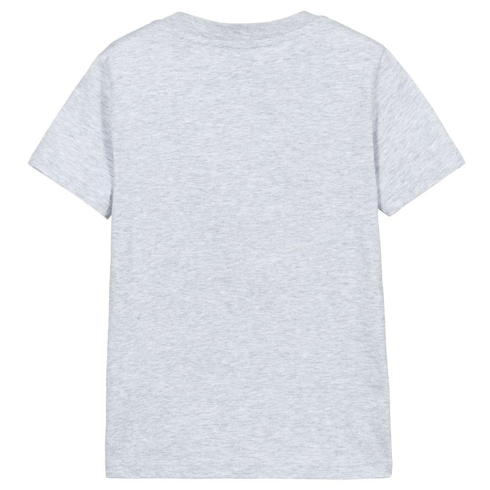 Boys Grey Cotton T-Shirt
