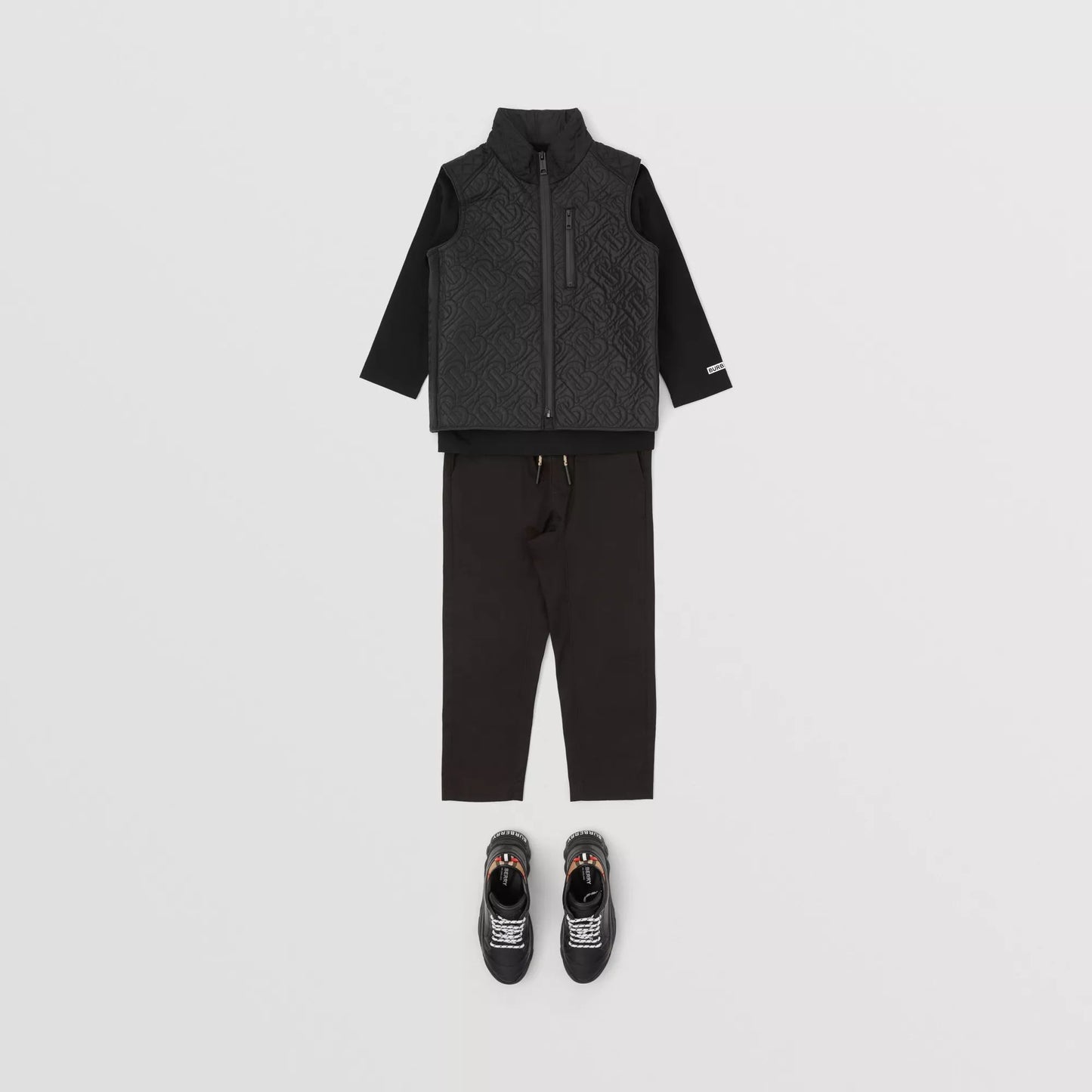 儿童黑色Logo马甲