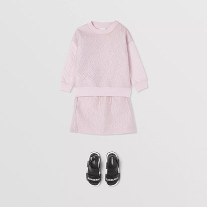 女童粉色Logo棉卫衣