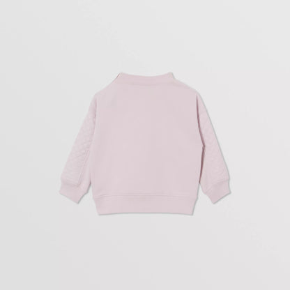 女童粉色Logo棉卫衣