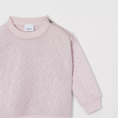 女童粉色Logo棉卫衣