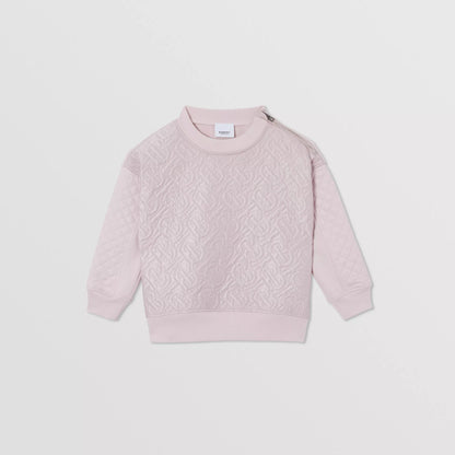 女童粉色Logo棉卫衣