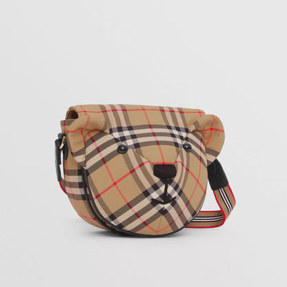 Girls Beige Bear Bag