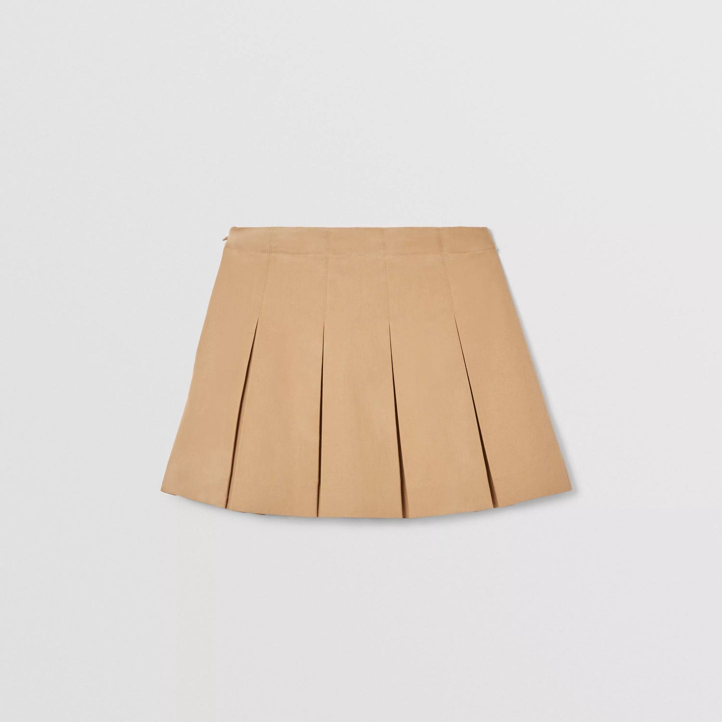 Girls Beige Logo Cotton Skirt