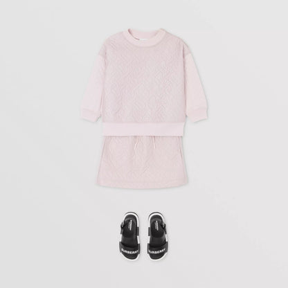女童粉色Logo短裙