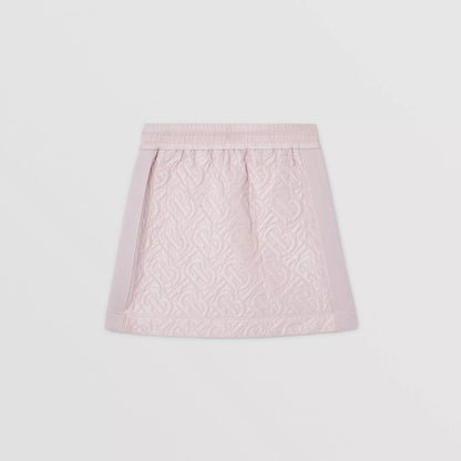 女童粉色Logo短裙