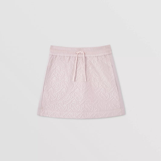女童粉色Logo短裙
