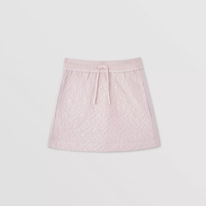 女童粉色Logo短裙