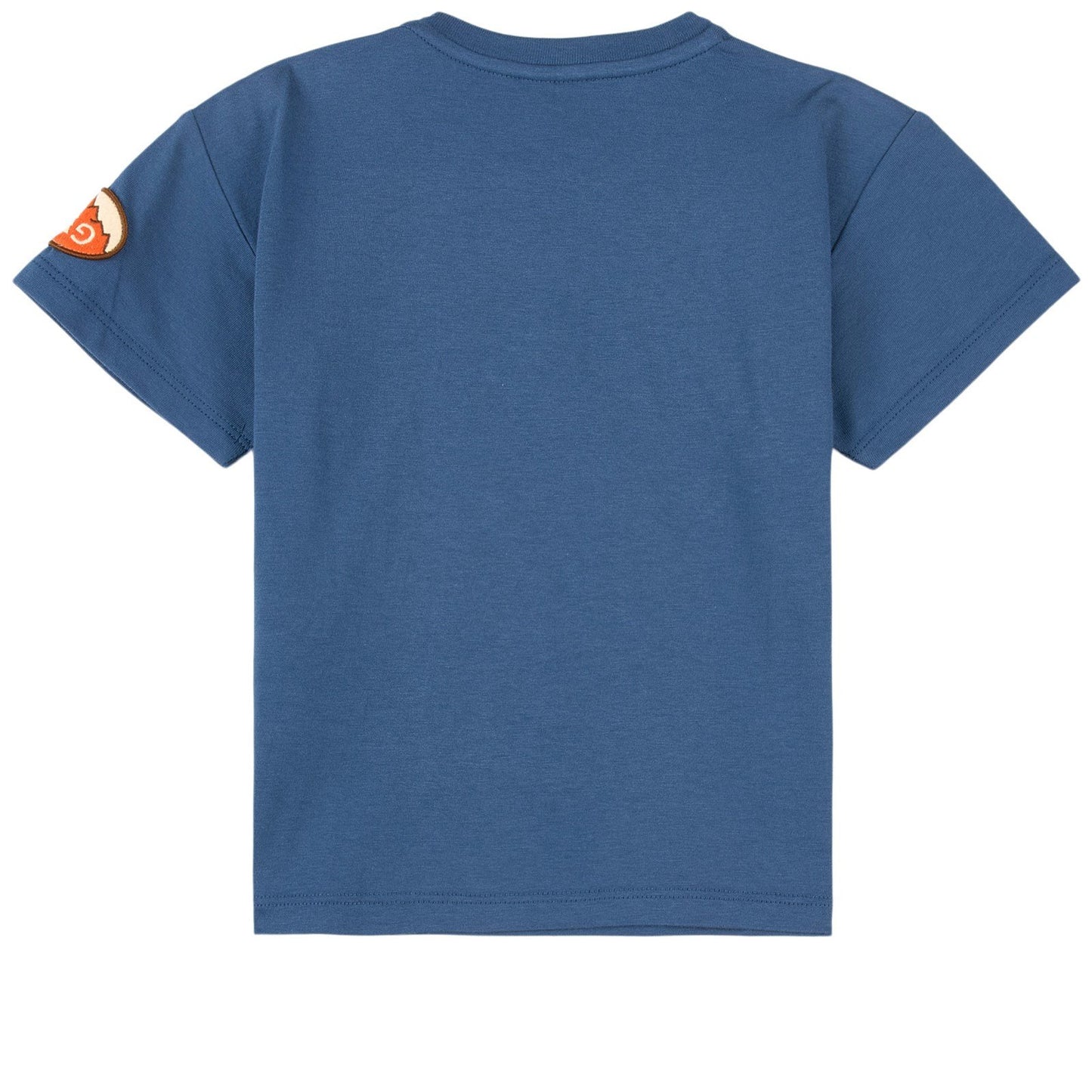 男婴蓝色印花棉T恤