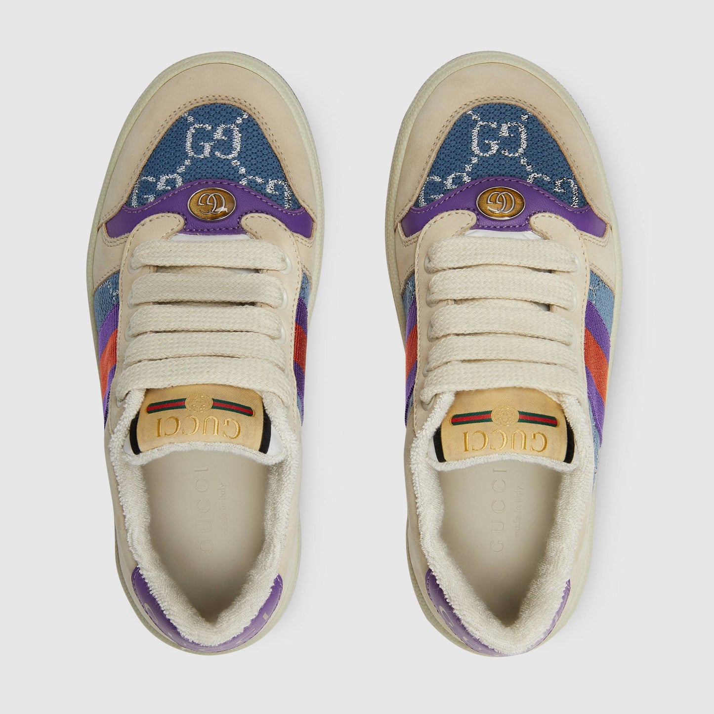 儿童紫色Logo运动鞋