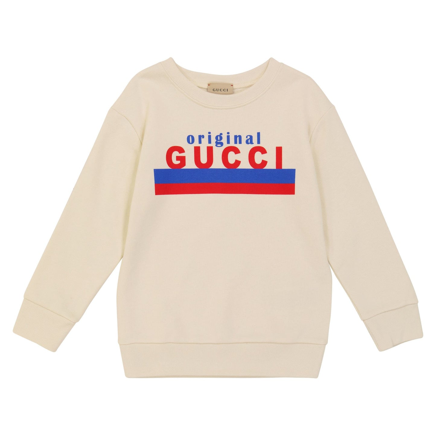 男童白色Logo棉卫衣