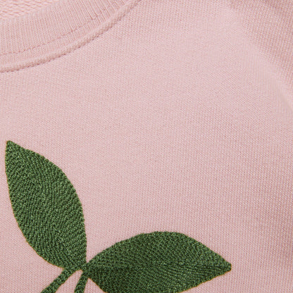 女童粉色Logo棉连衣裙