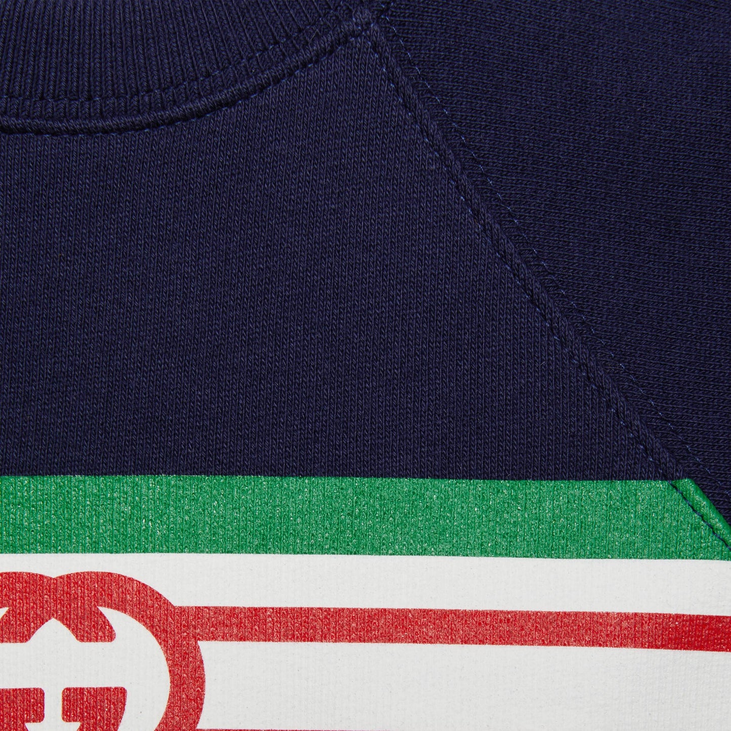 男婴藏青色Logo棉卫衣