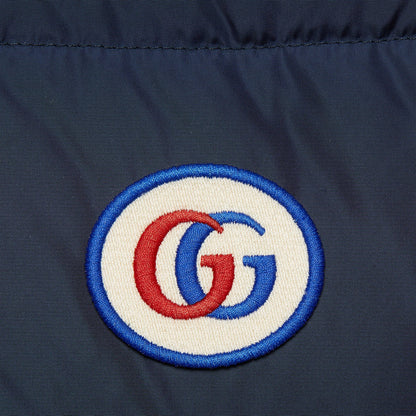 男童藏青色Logo羽绒外套