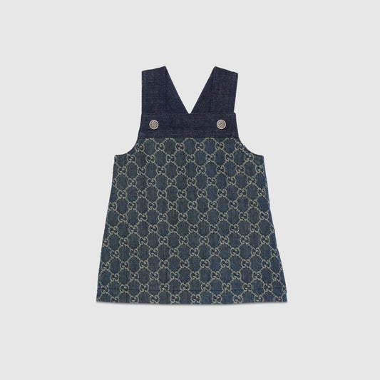 Baby Girls Blue GG Logo Dress