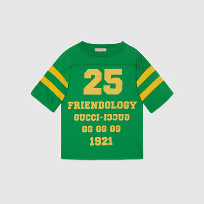 男童绿色Logo棉T恤