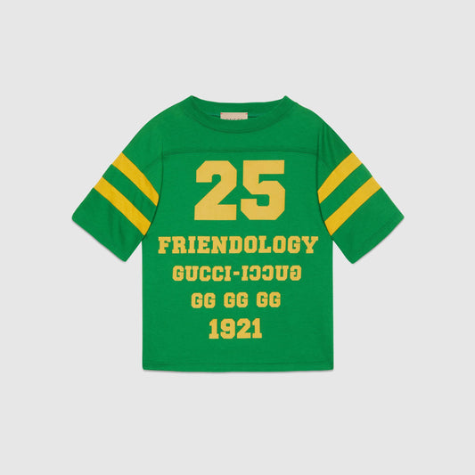 男童绿色Logo棉T恤