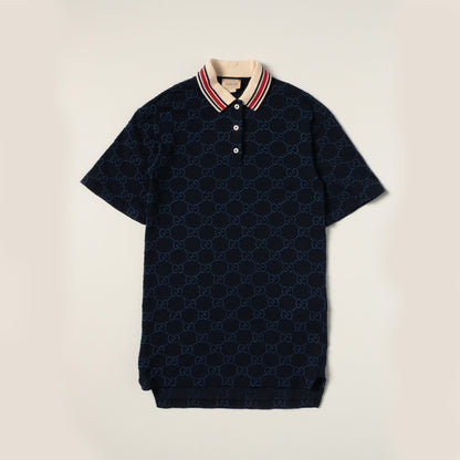 女童蓝色Polo连衣裙