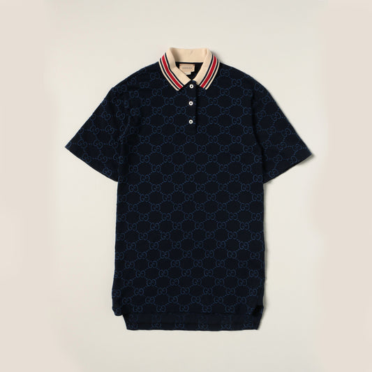 女童蓝色Polo连衣裙