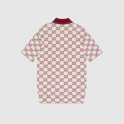 女童象牙白GG Logo棉连衣裙