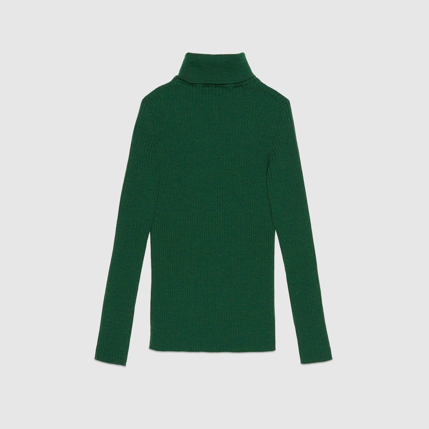 女童绿色GG Logo羊毛毛衣