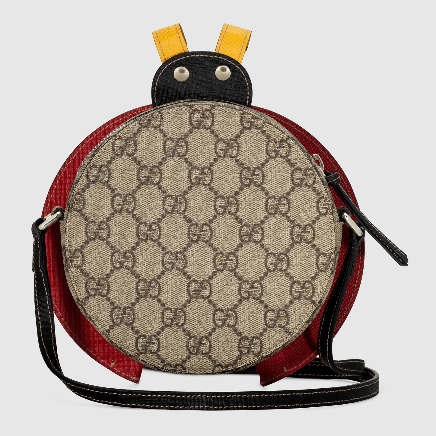 女童米色瓢虫单肩包