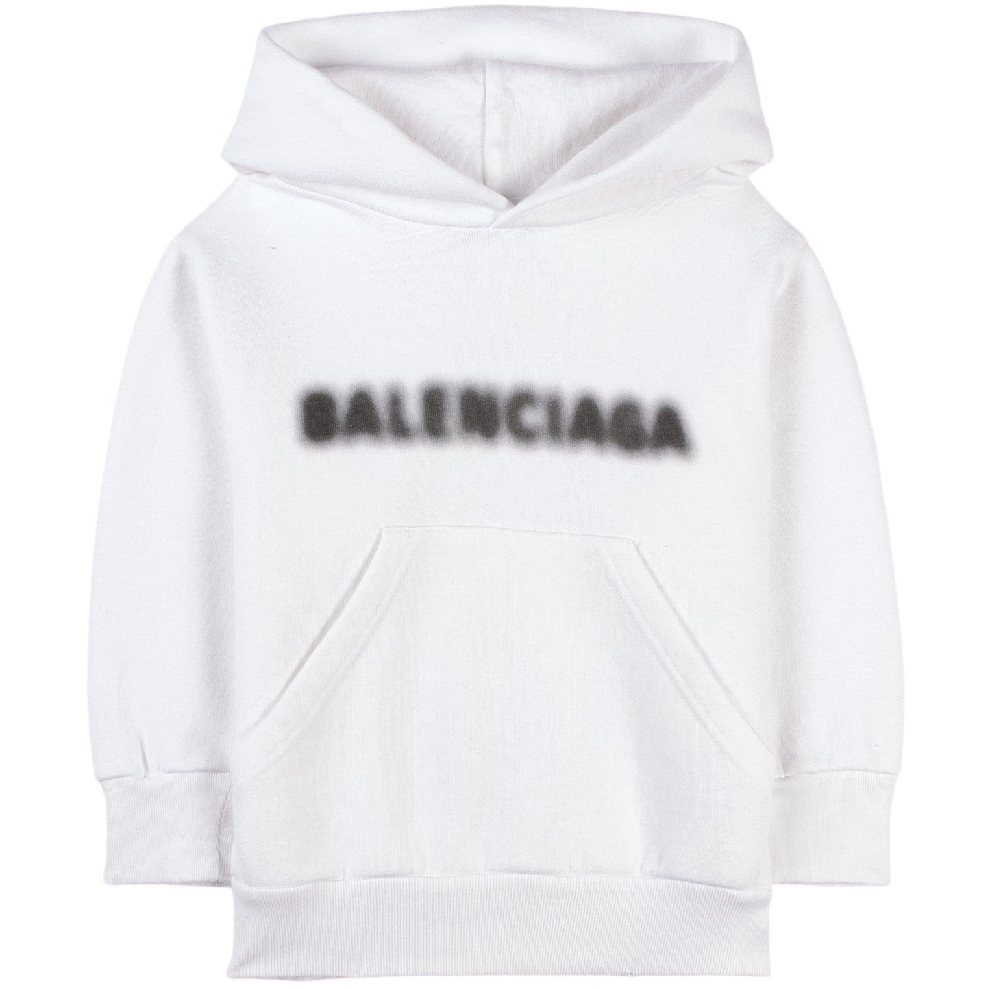 儿童白色Logo连帽卫衣